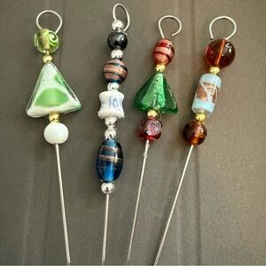 10 Colorful Beaded Cocktail Picks Perfect party favor hostess gift